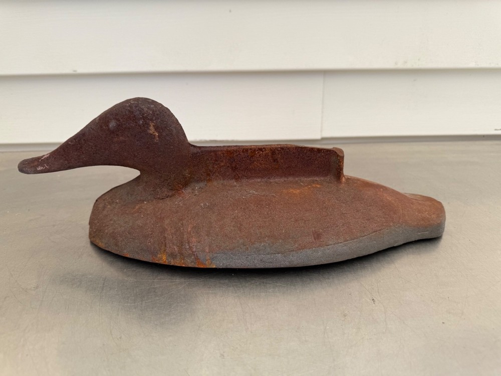Vintage Cast Iron Duck Boot Scrape Solid Cast Iron Andirond Duck 20 Pounds