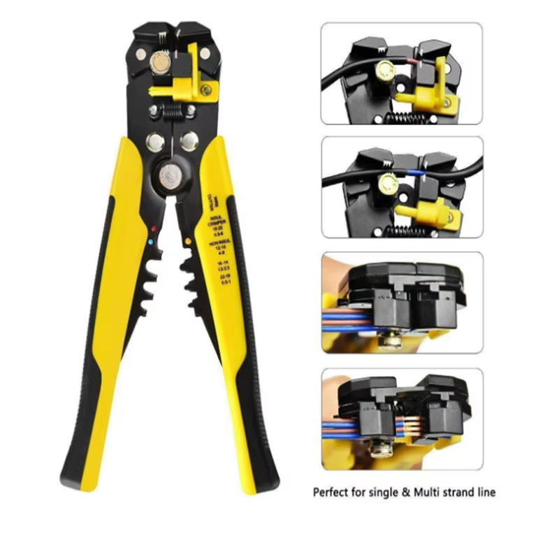8 Self-Adjusting Insulation Wire Stripper cutter crimper Terminal Tool Pliers