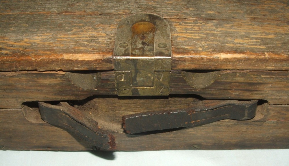 WWI Wood Machine Gun Belt Tool Box, Used