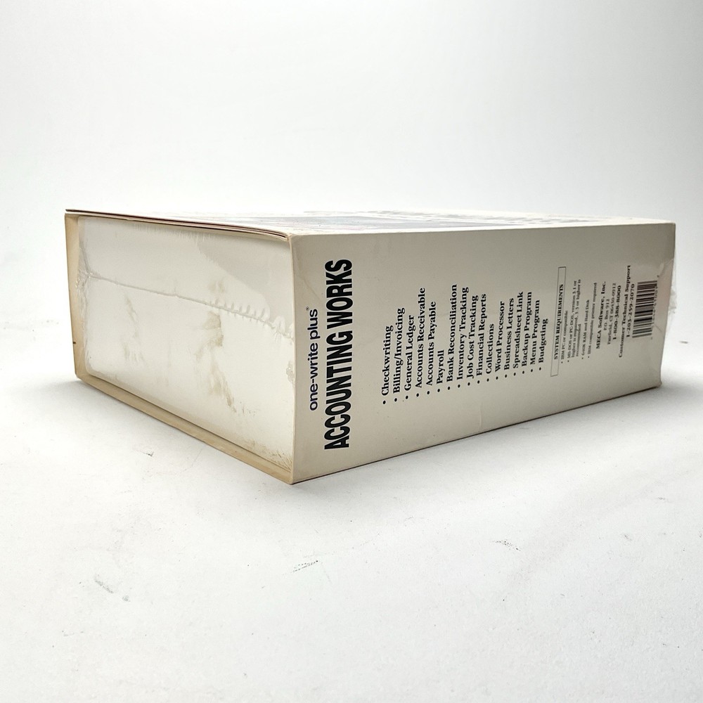 One-Write Plus Accounting Works Version 3 Vintage Computing Factory Sealed