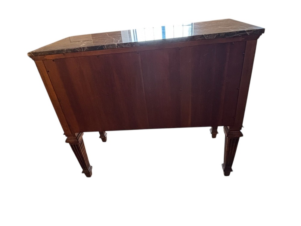 Ethan Allen Tuscany Marble Top Console Table Server Nightstand End Table