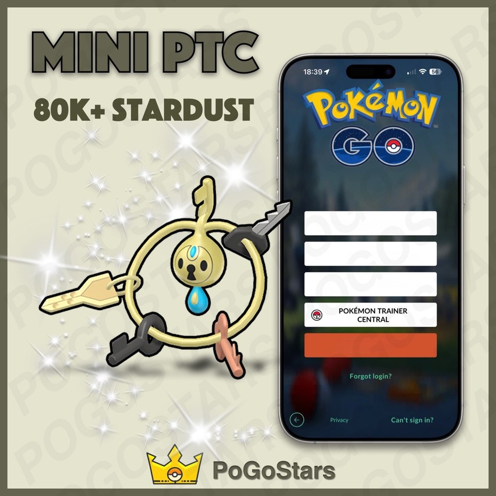 Pokémon PTC Go - Shiny Klefki - 80K Stardust✨Read Description✨