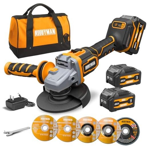 Cordless Angle Grinder Kit 20V,4-1/2", Brushless,Variable 9,500 Color1