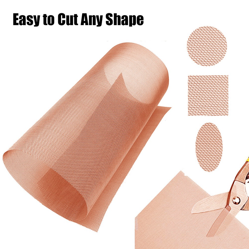 10 Mesh ~ 200 Mesh 99.9% Copper Screen Woven Mesh Copper Mesh Cloth Filter Sheet