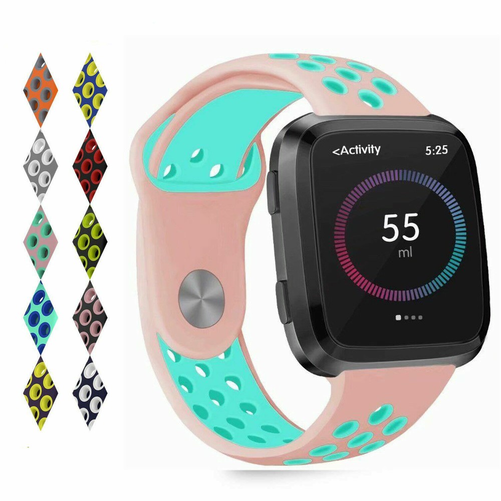 Silicone Strap Watch Band Wristband Replacement For Fitbit Versa 1 2/Lite
