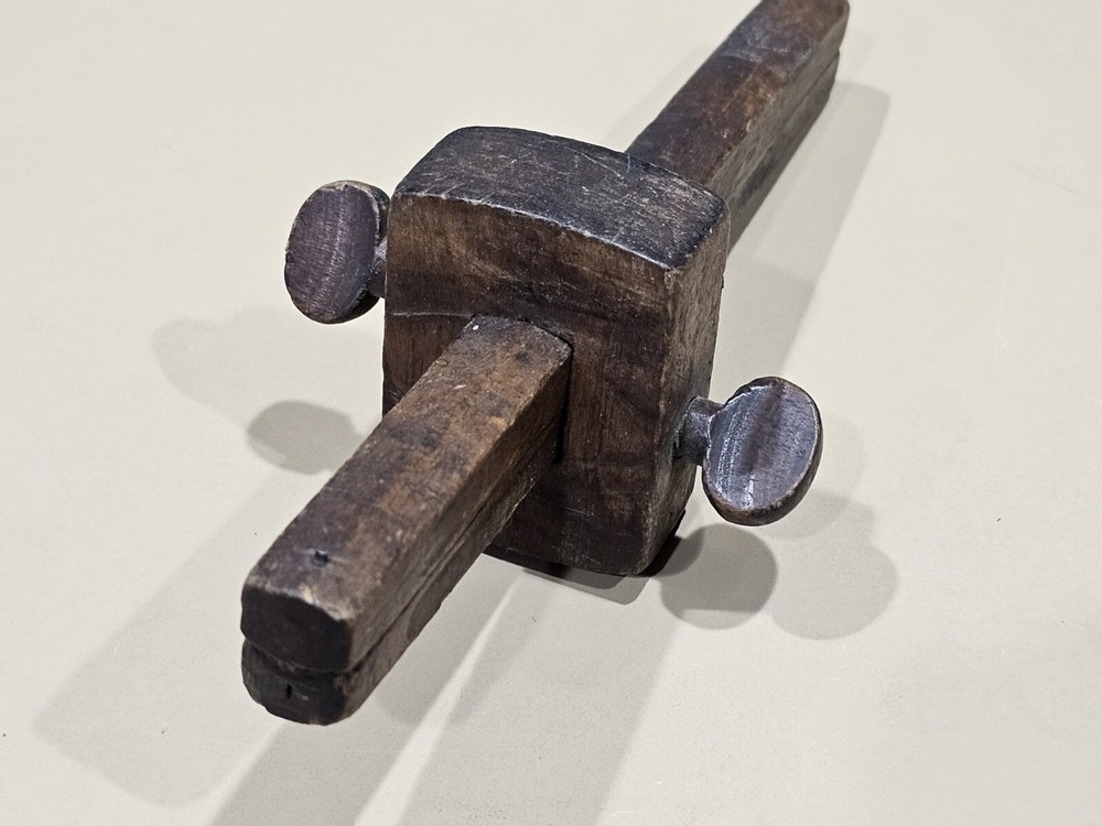 Original 1900's Wood Gauge Scribe Tool Store Display Rare