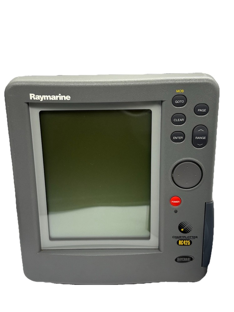Raymarine Raytheon RC425 RAYCHART Chartplotter Marine GPS Display w/mount cover