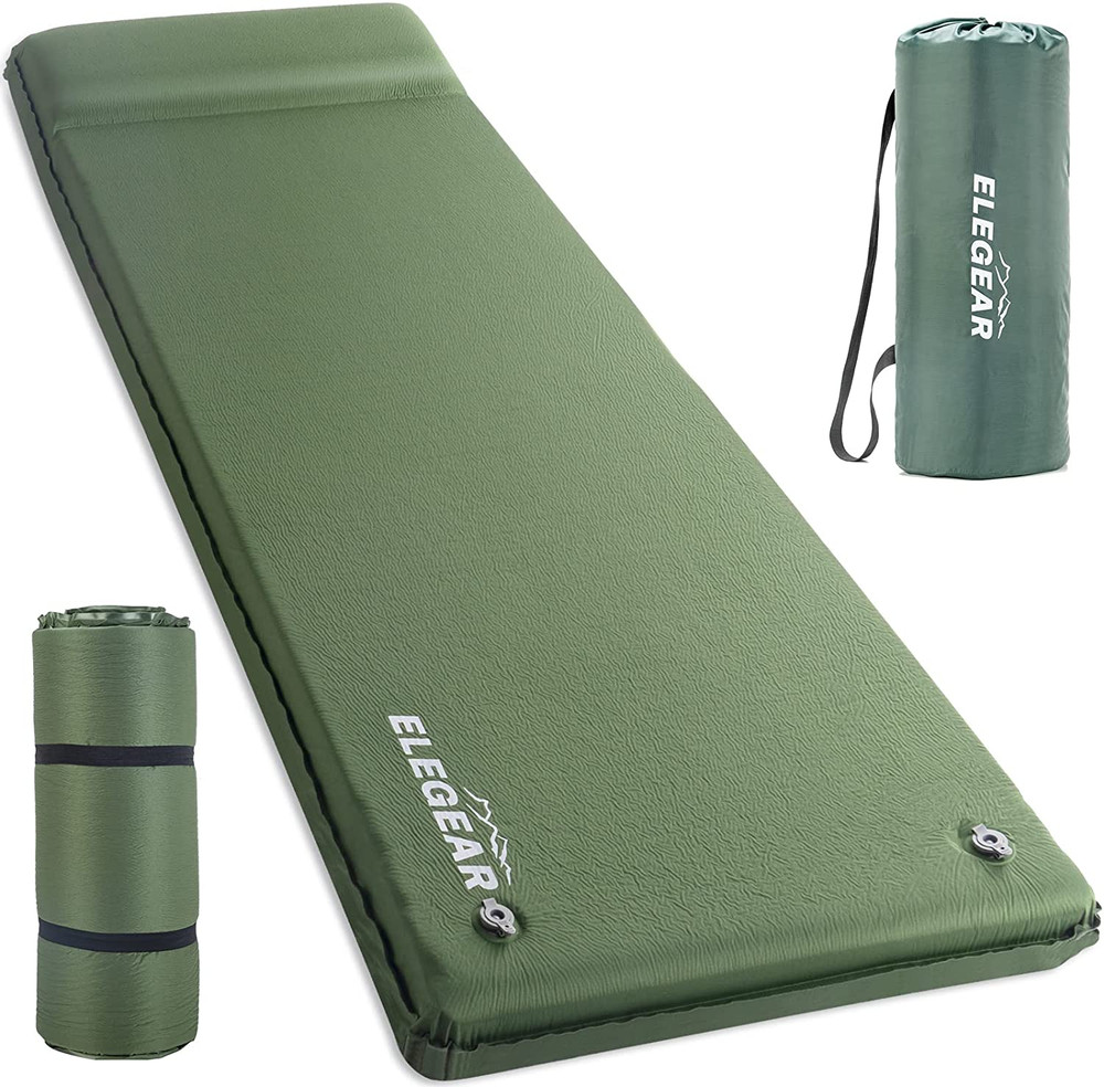 Elegear Cumbrex™ Self Inflating Sleeping Pad, 3.15" Ultra-Thick Memory Foam Camp