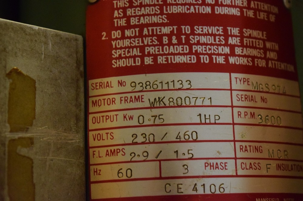 Boneham & Turner MGS974 Spindle