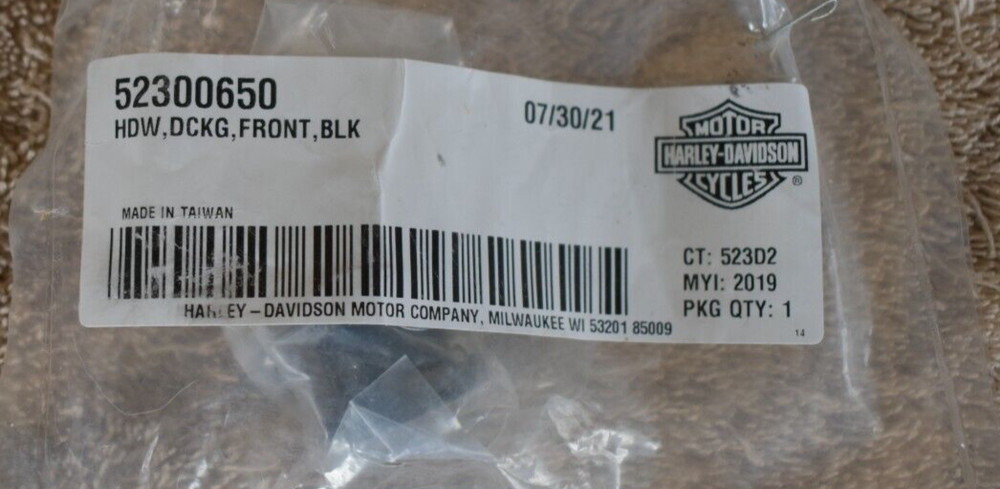 Harley-Davidson Docking Hardware Bushing Black p/n 52300650