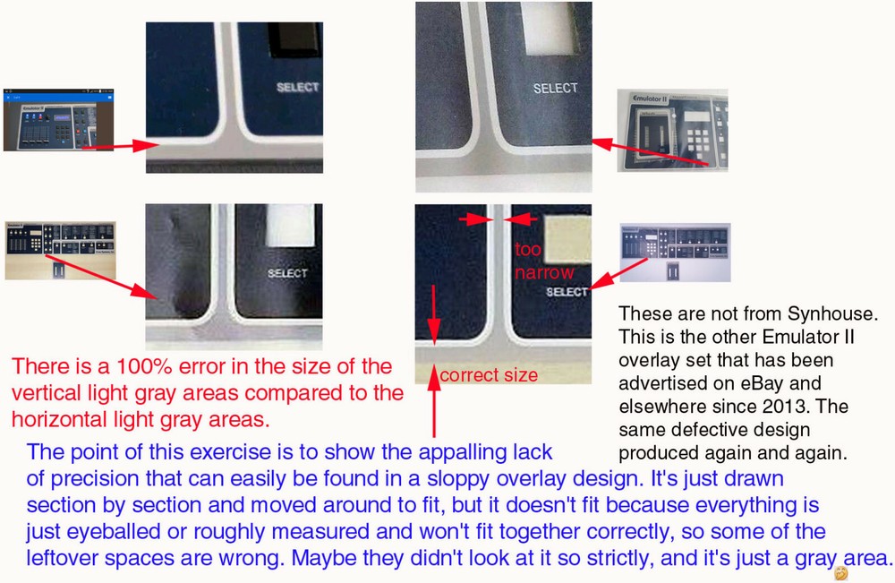 WORLD'S FIRST Full Set E-mu Emulator II+ HD Main Control Panel Overlays MINT+NEW