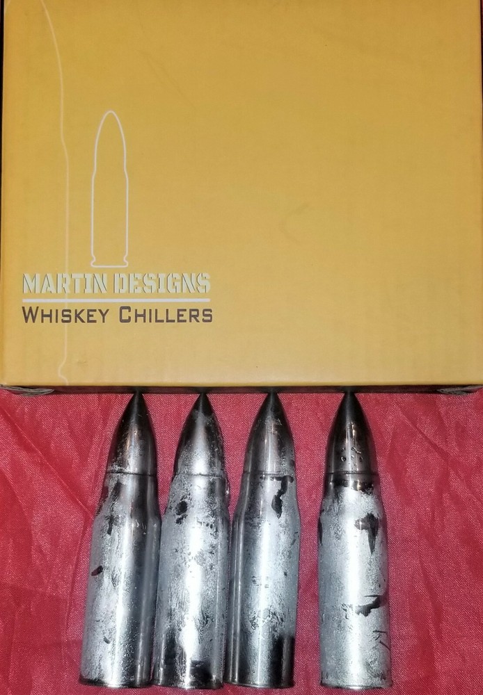 Martin Designs Bullet Stainless Bullet Shape Whisky Chillers 4 pack