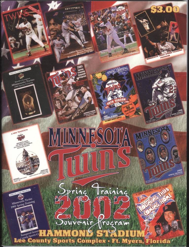 2002 Minnesota Twins Spring Training Program Hammond Stadium