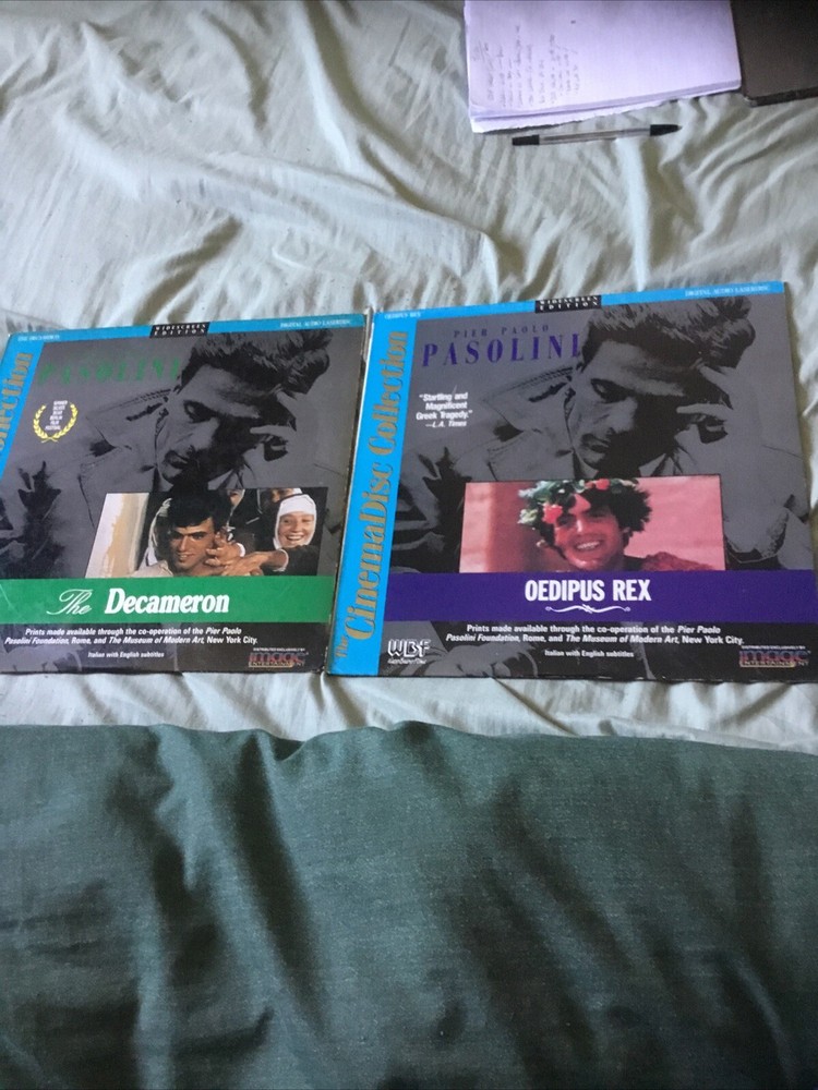 Pier Pasolini Laserdiscs, Decameron And Oedipus Rex