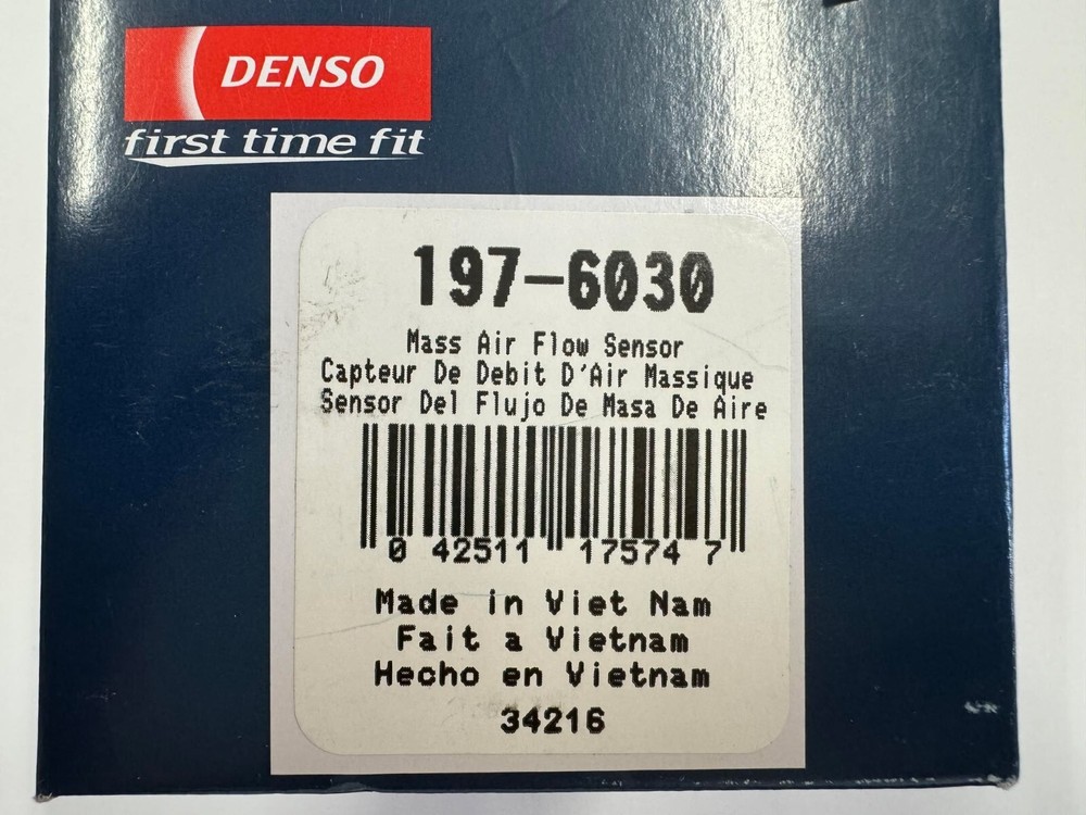 Denso 197-6030 Mass Air Flow Sensor