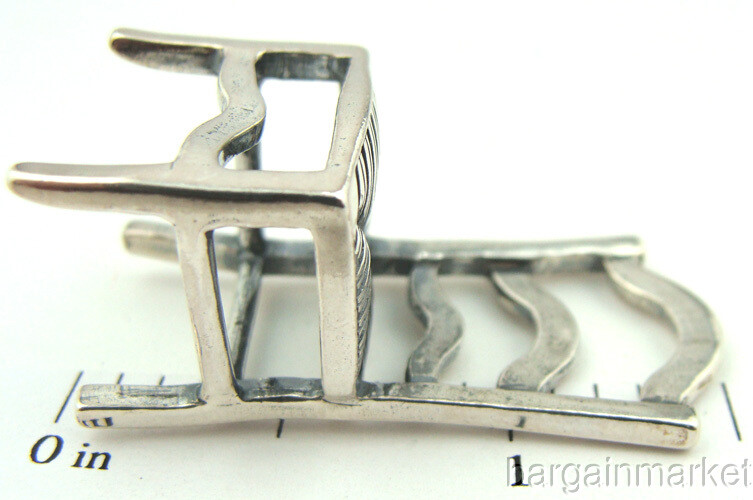 Sterling Silver Miniature Colonial Style Chair #185
