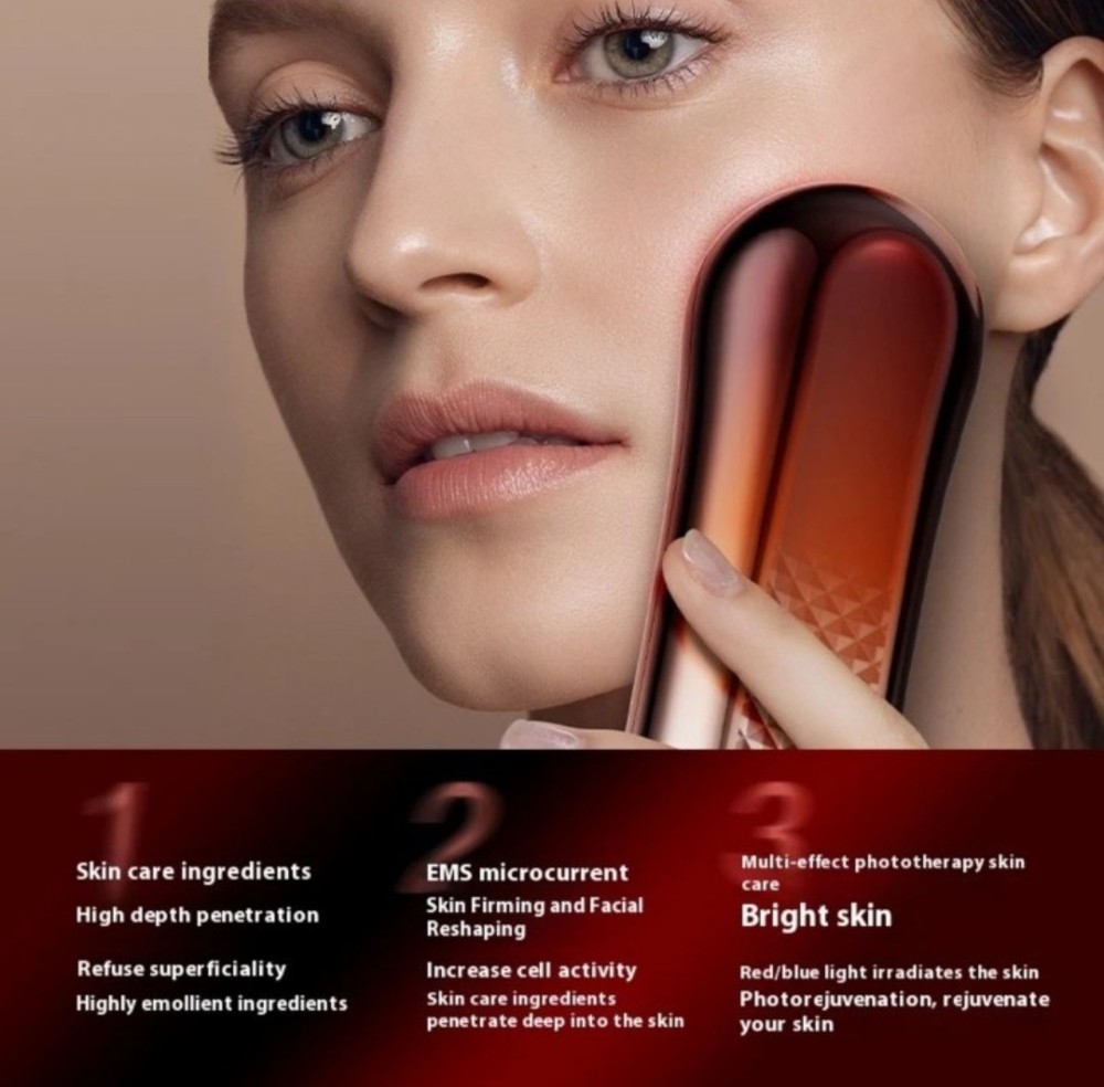 EMS Microcurrent Face Device Home Use Facial Toning Lift New