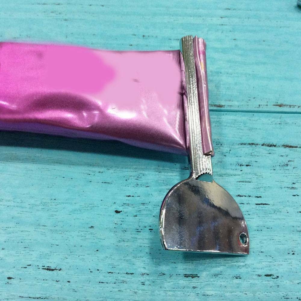 5pcs Stainless Steel Toothpaste Squeezer Easy Key Dispenser Rolling Holder Daily