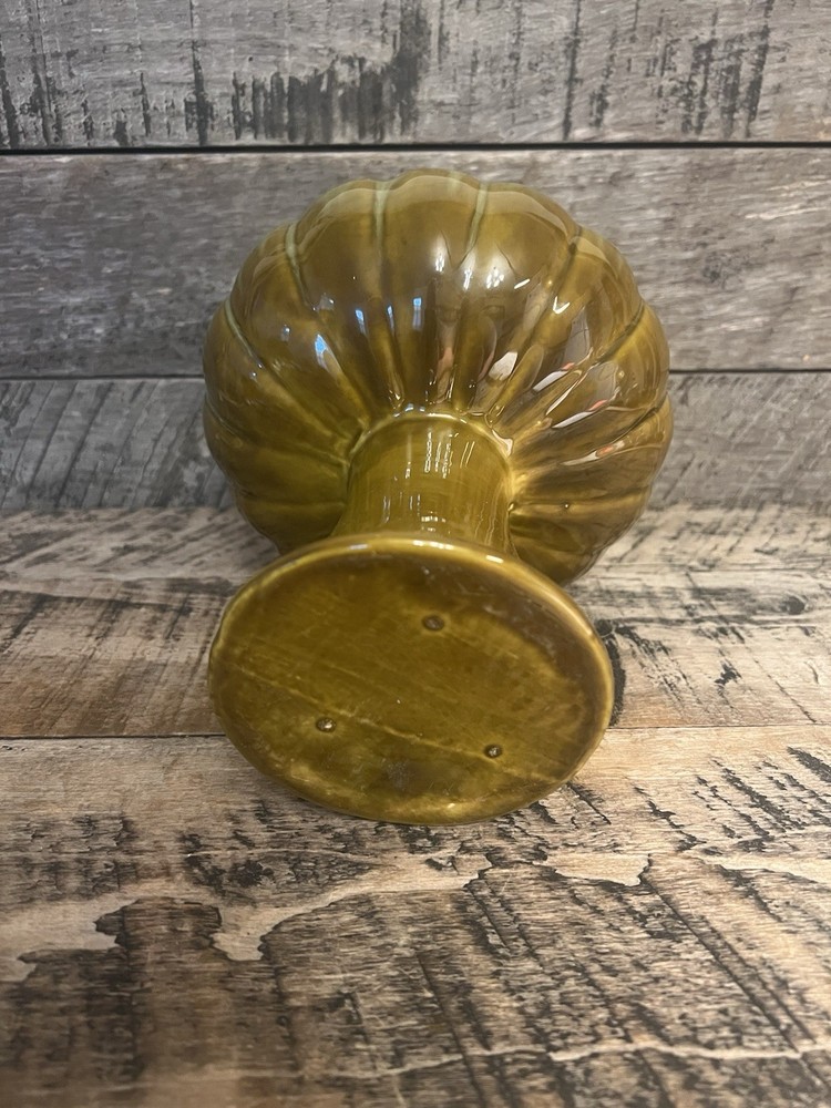 Mid Century Pedestal Vase Planter Pottery