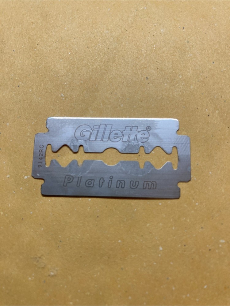5 Double Edge Razor Blades, Gillette Platinum