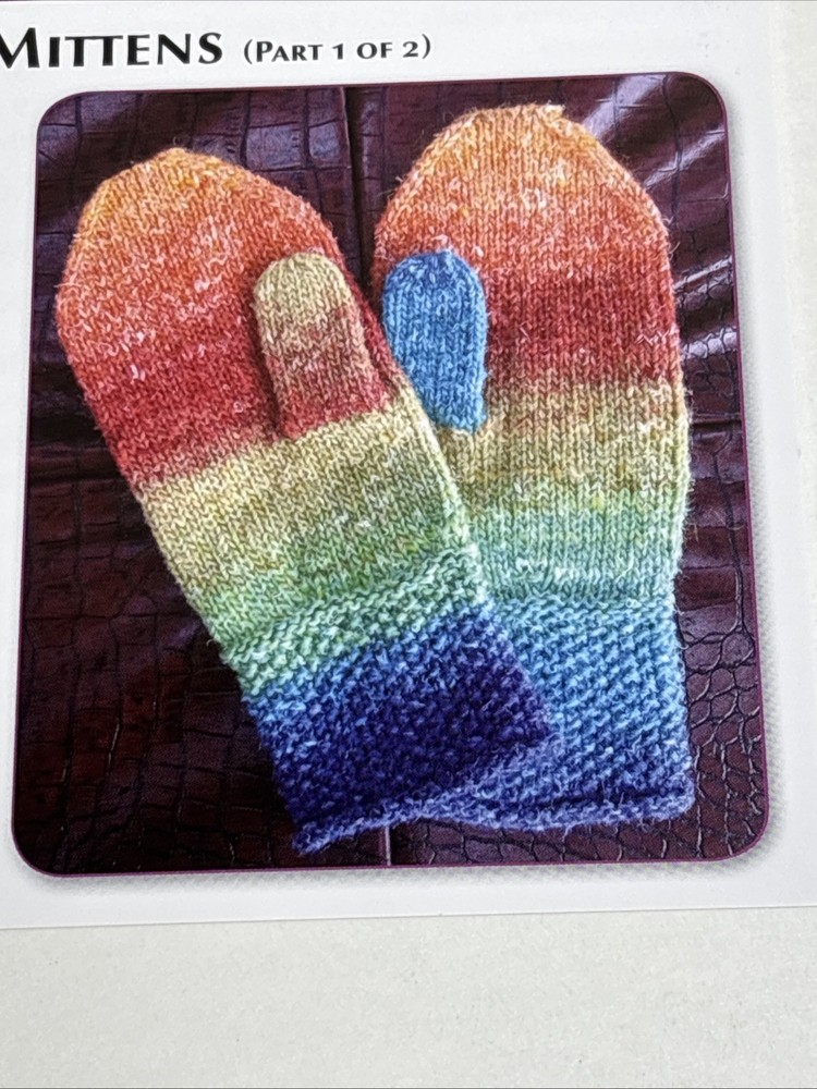 Glowbal Warming Mittens Knitting Pattern Cards Pages