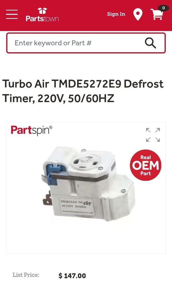 Defrost Timer