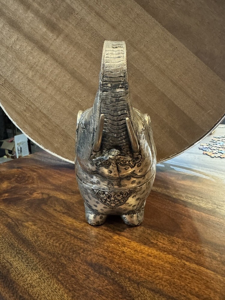 Antique Cambodian Hand Made Elephant Box