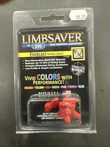 Limbsaver SIMS Everlast String Leech Red 4/PK