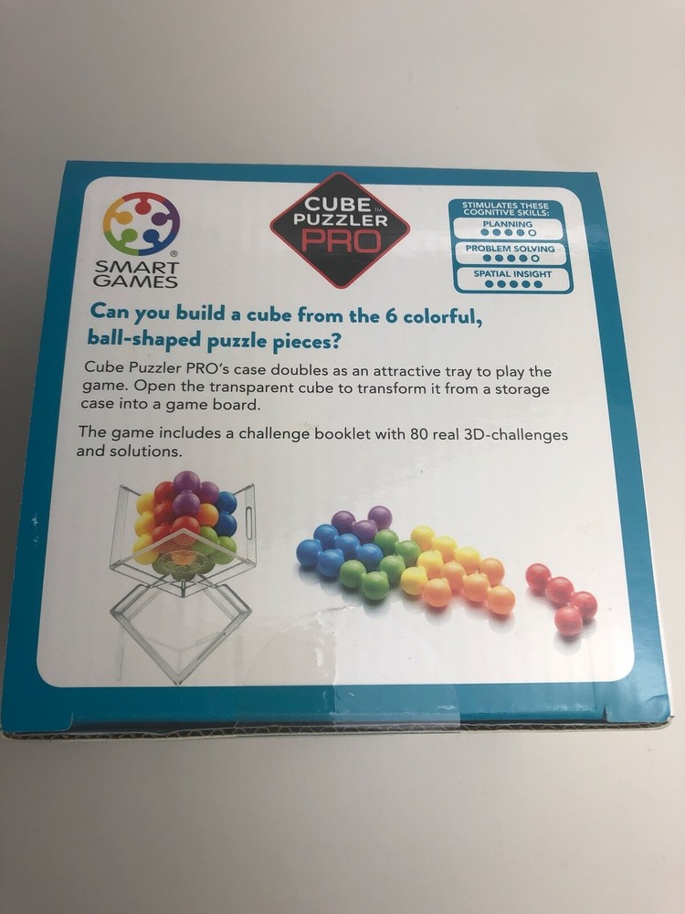 SmartGames Cube Puzzler Pro Brainteaser Puzzle Game Ages 10 +
