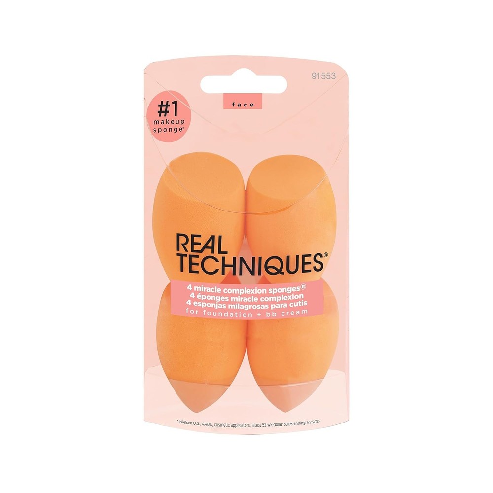 Miracle Complexion Beauty Sponge Makeup Blender, Set of 4