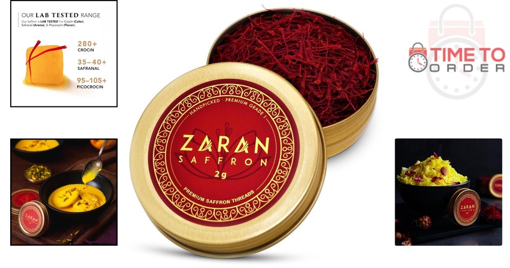 Saffron Threads 2g Super Negin Pure Spice for Paella Risotto Tea