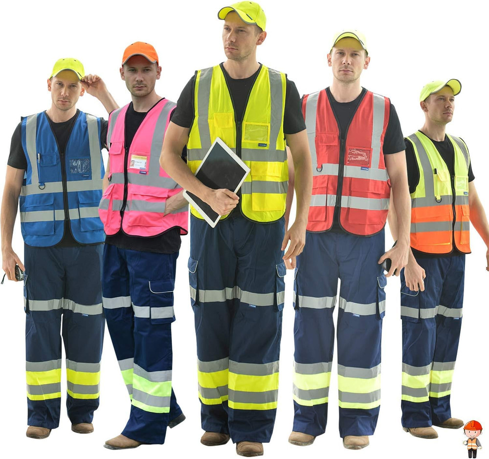 Women's Pink Reflective Safety Vest - Medium Size