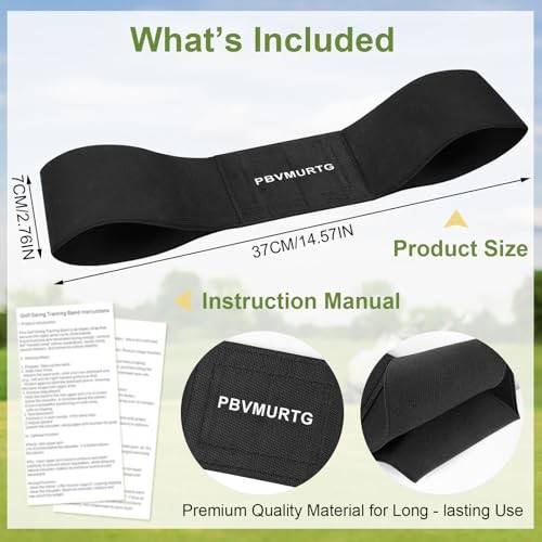 Golf Swing Training Aid with Instructions for use，Swing Correcting Arm Band