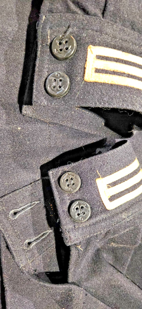 Navy Uniform Wool Vintage Cracker Jack Black All Original Buttons W/Pants