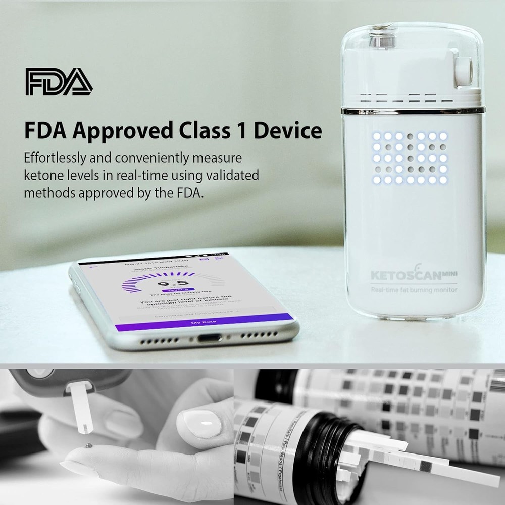 V2 Mini Ketone Meter Breath Analyzer - Non-Invasive Fat Burn Tracker