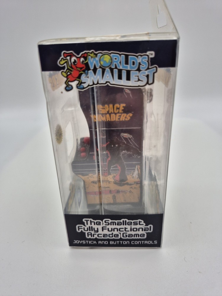 World's Smallest Tiny Arcade Space Invaders Miniature Game 2017 New Sealed