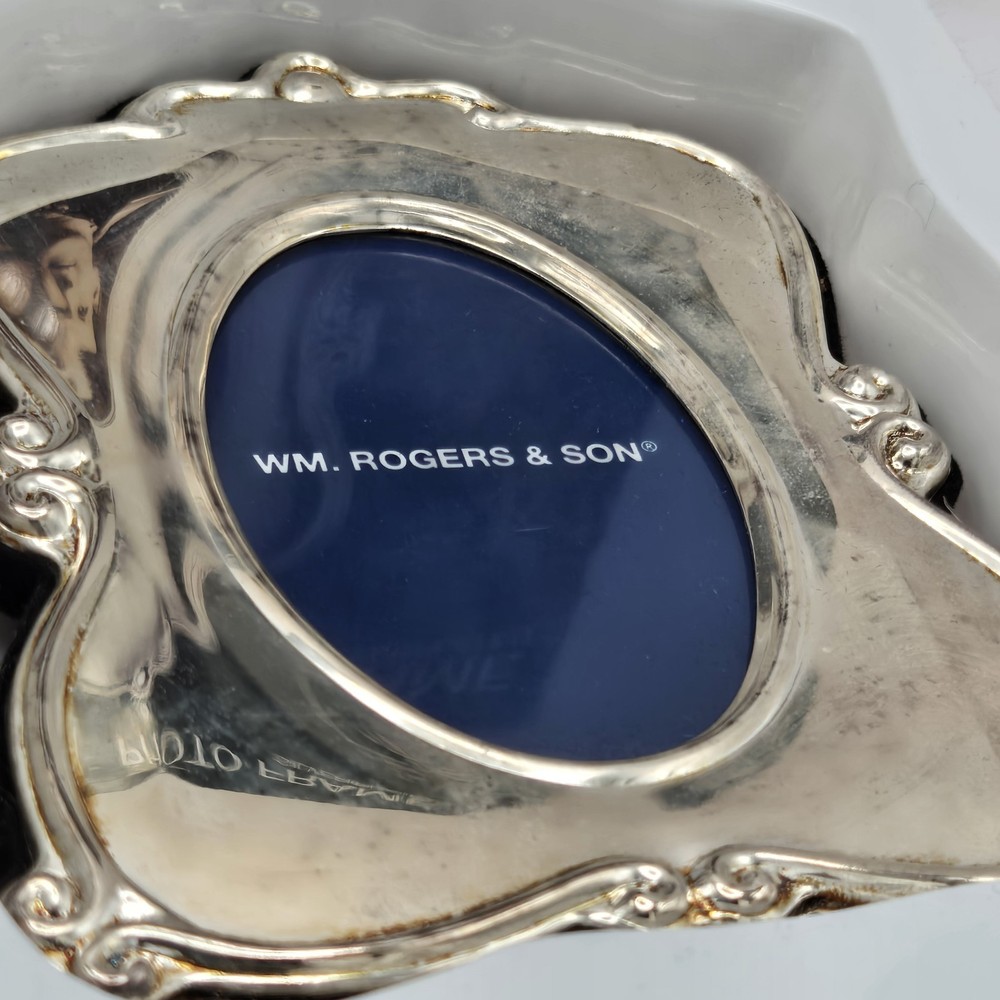 Wm Rogers Silverplate Photo Frame Set Vintage