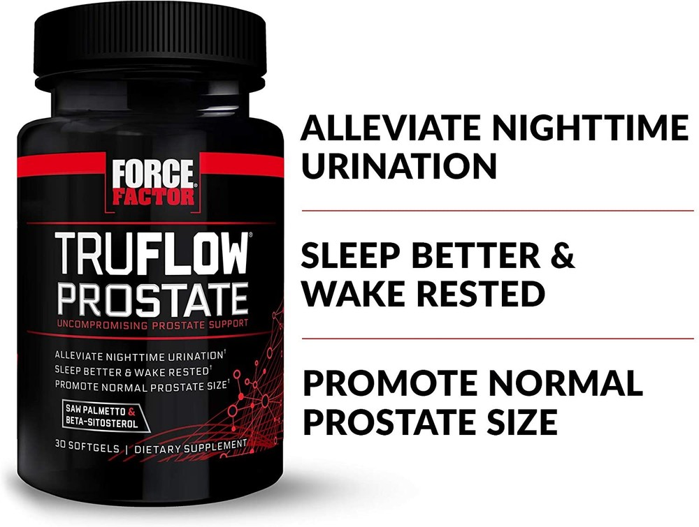 Force Factor TruFlow Prostate Health Support Supplement Men - Beta Sitosterol