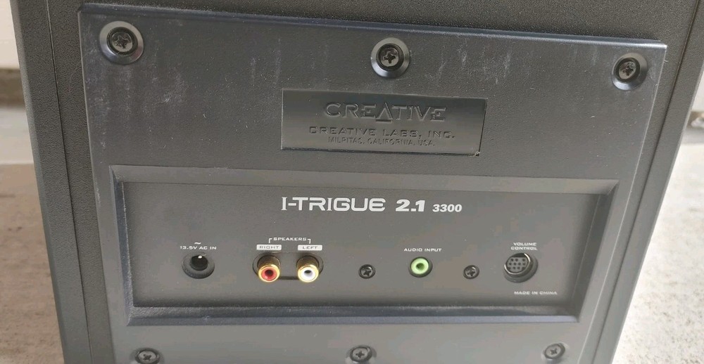Creative Labs I-Trigue 3300 Speaker System Computer PC Powered Subwoofer Silver