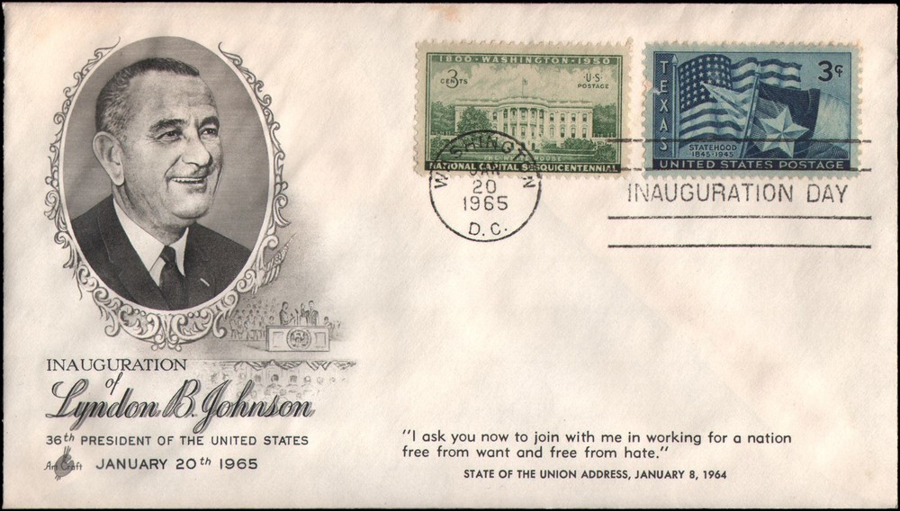 Lyndon Johnson inauguration, Washington DC, 1965