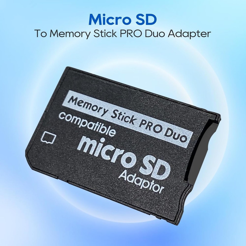 Versatile PSP Memory Stick PRO Duo Adapter - Compatible with 1000/2000/3000