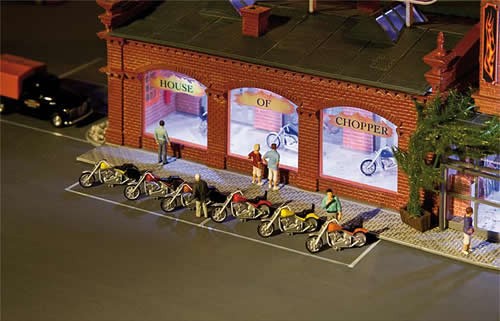 Faller 180603 HO Scale Motorcycle -- pkg(6)