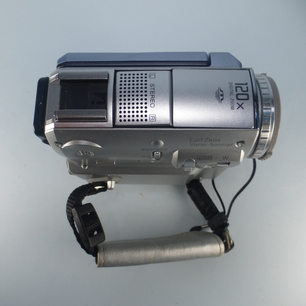Sony Handycam DCR-PC105E Handheld MiniDV Camcorder Blue Tested