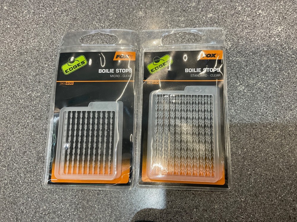 Fox Boilie Stops clear micro/standard