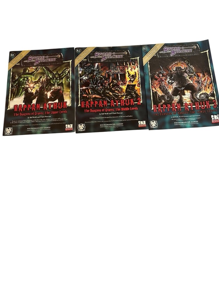 Rappan Athuk R1, R2 & R3 - Sword & Sorcery - d20 System