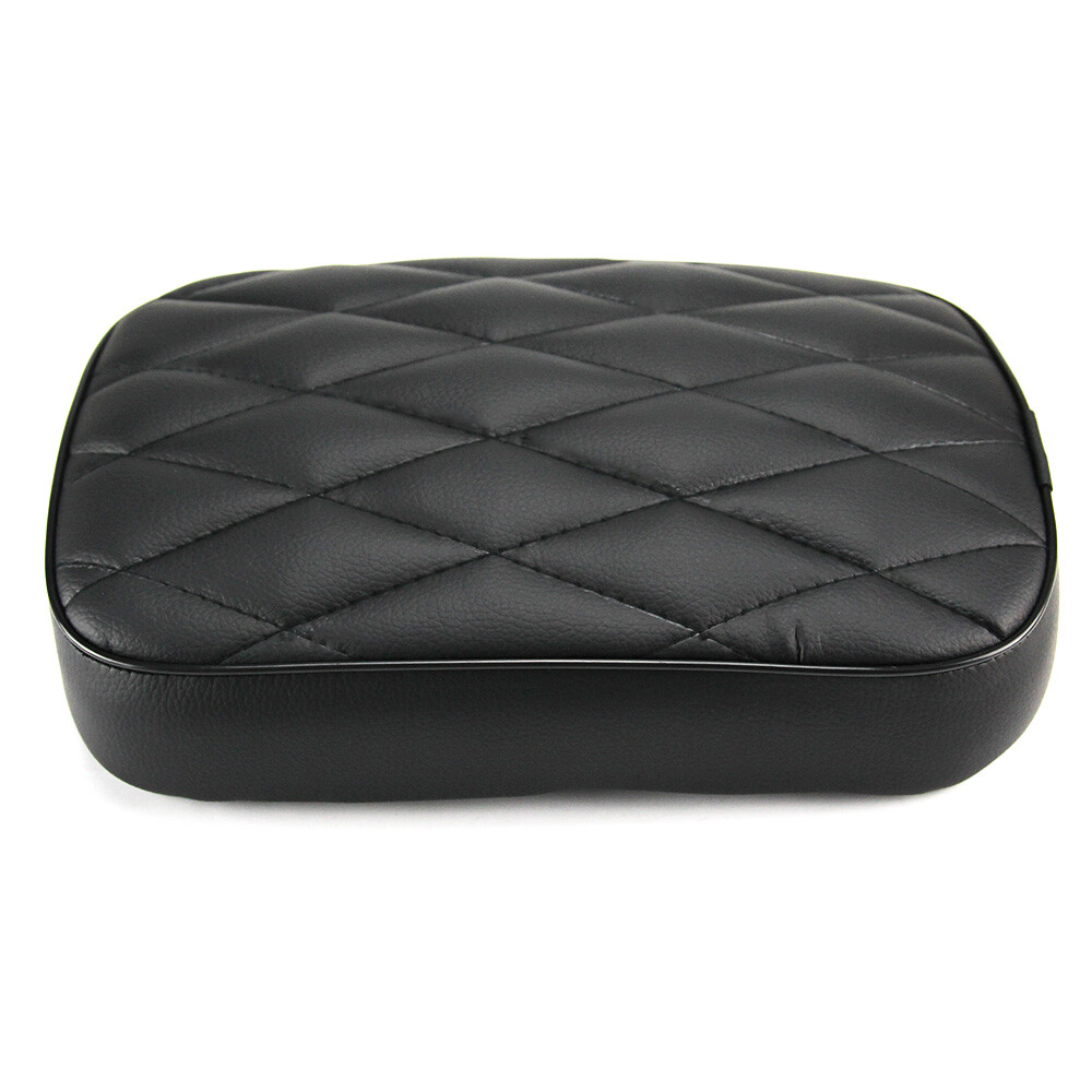 6/8 Suction Cup Rectangular Pillion Passenger Pad Seat For Harley Chopper Custom