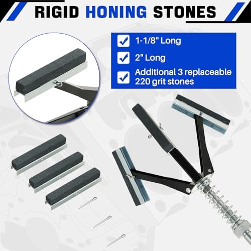 Engine Cylinder Hone Tool Adjustable 2 Pcs