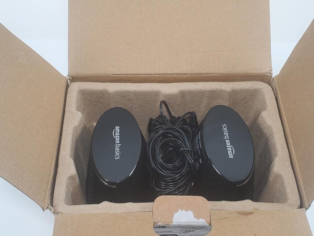 Amazon Basics Stereo 2.0 PC Speakers USB Powered 3.5mm Black