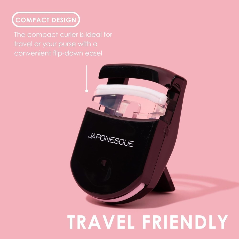 Travel Eyelash Curler (Black, 2 Pack)