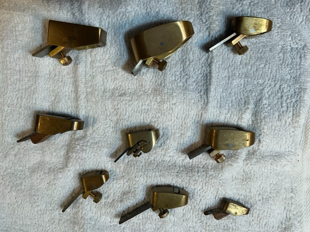 9 piece set of small to tiny Handplanes for stringed instrument work